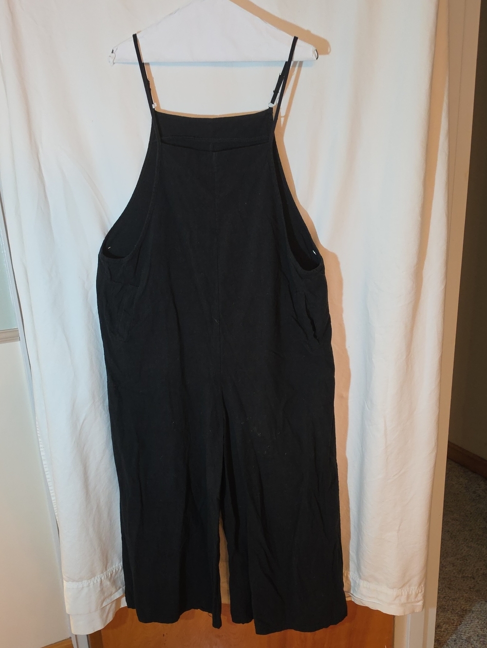 Black Wide-Leg Sleeveless Jumpsuit
